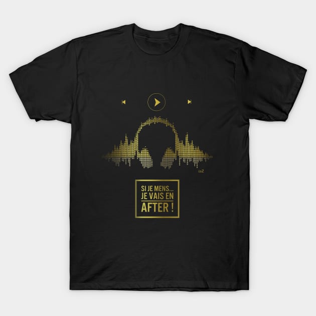 Music after gold T-Shirt by udezigns
